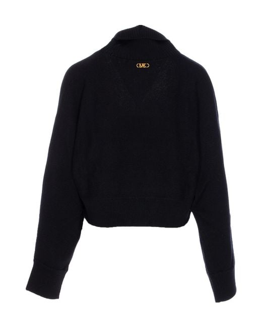 MICHAEL Michael Kors Black Logo Plaque Jumper