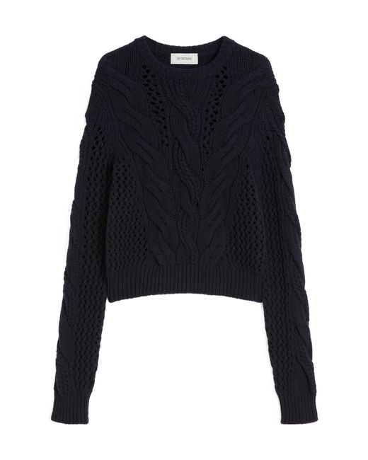 Sportmax Black Crewneck Long-Sleeved Jumper
