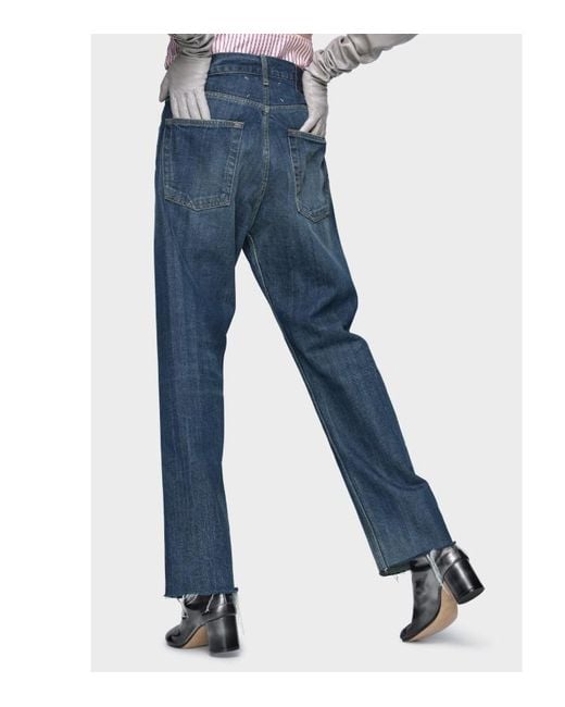 Maison Margiela Blue Straight-Leg Denim Jeans