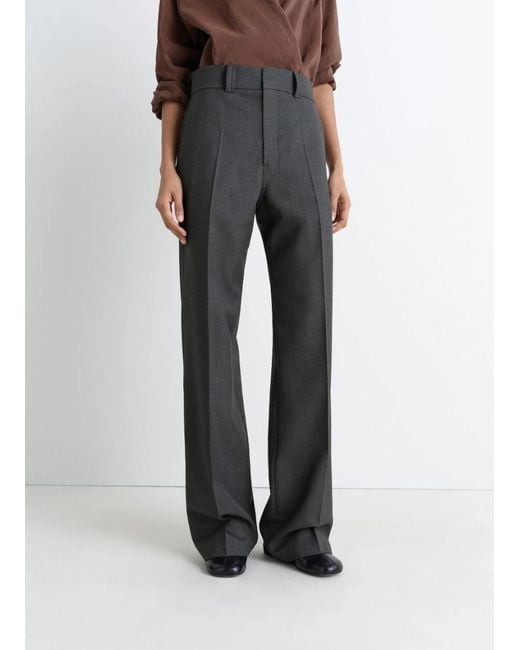 Lemaire Gray Front-Creased Tailored Trousers