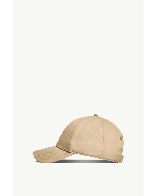 Moncler Natural Logo Patch Baseball Cap for men