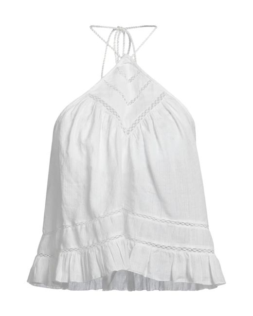 Isabel Marant White Sleeveless Solid-Color Top