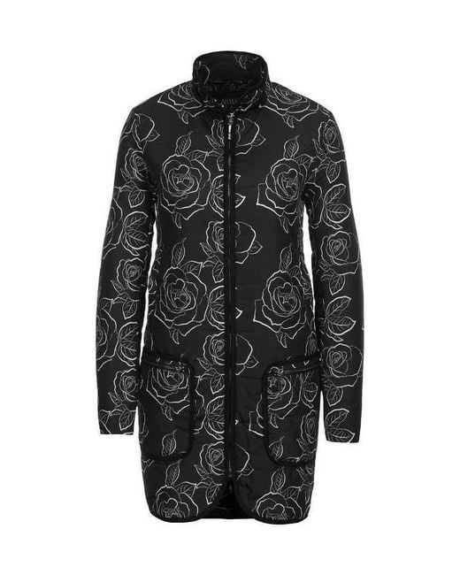 Armani Jeans Black Long Cotton-Padded Suit With A Hat