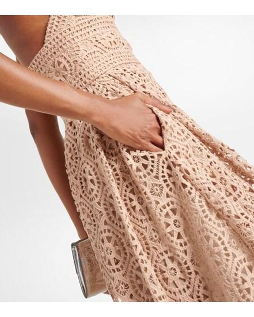 Elie Saab Natural Midi Dress