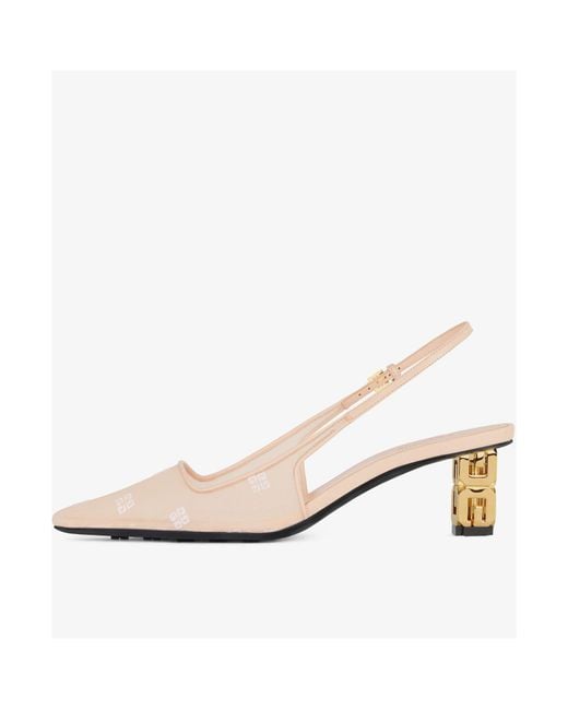 Givenchy Natural G Cube Slingback Pumps