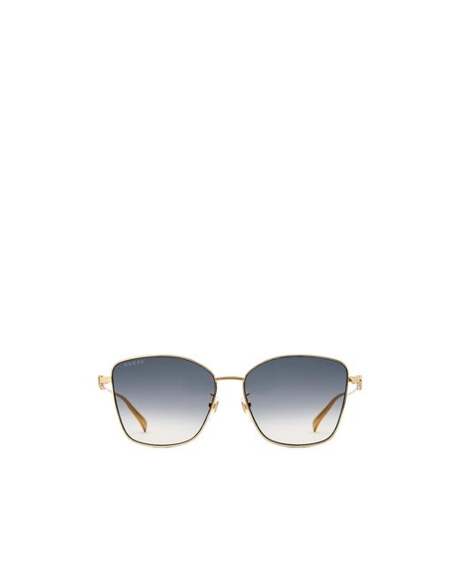 Gucci Blue Specialized Fit Butterfly Sunglasses