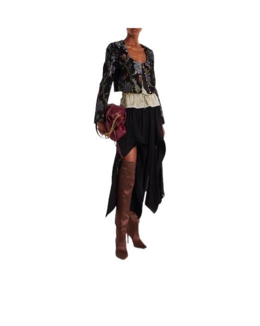 Gianvito Rossi Brown Solid Color Satin Over-The-Knee Boots