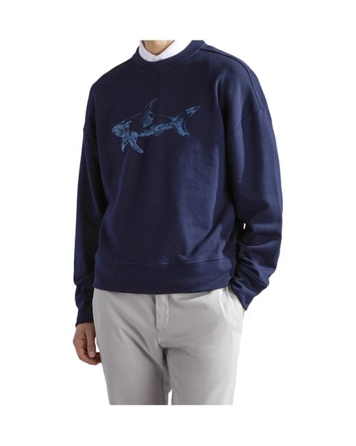 Paul & Shark Blue Round-Neck Sweater for men