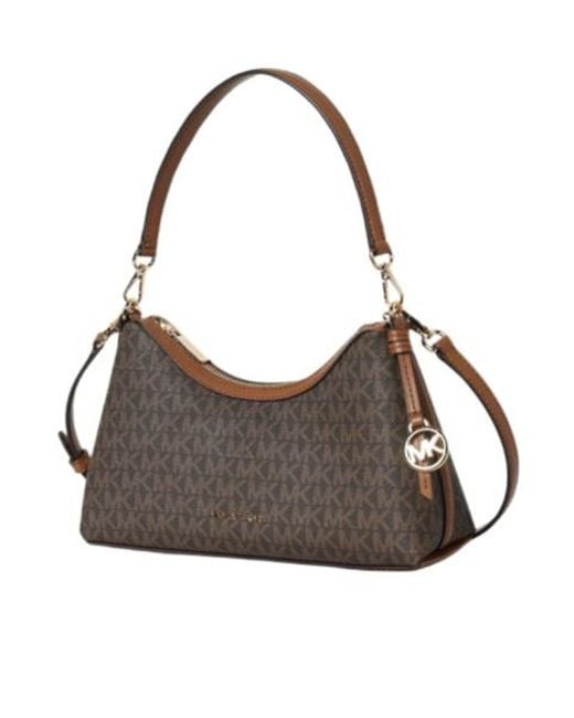 Michael Kors Gray Sammy Small Zipper Shoulder Bag