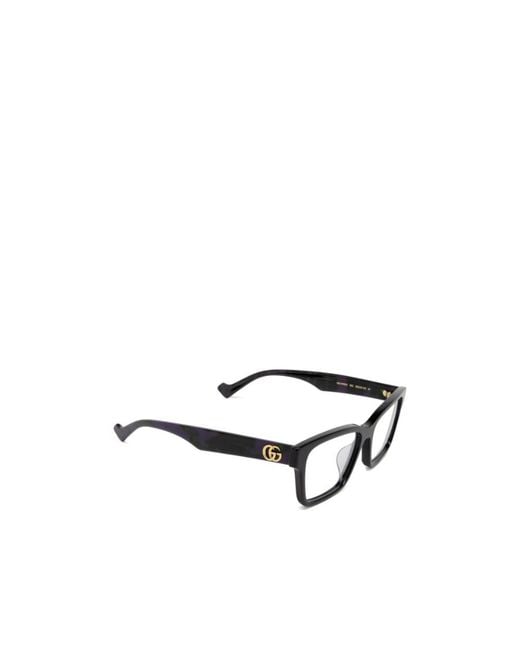 Gucci White Eyewear Rectangular Frame Glasses
