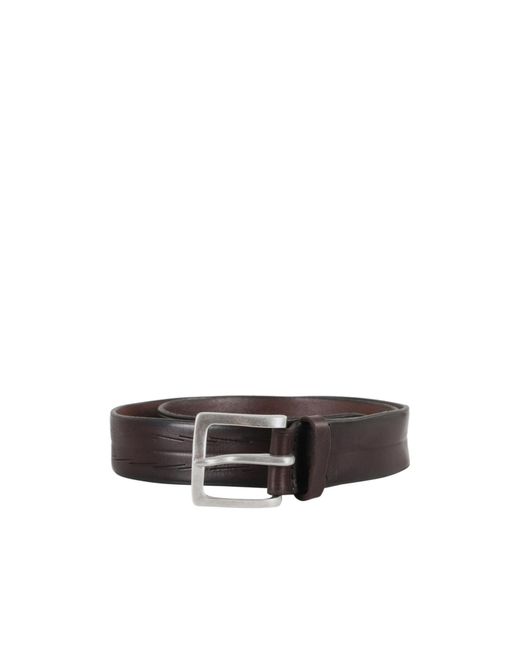 Orciani White Adjustable Buckle Belt for men