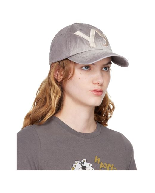 OPEN YY Gray Yy Gradient Ball Baseball Cap