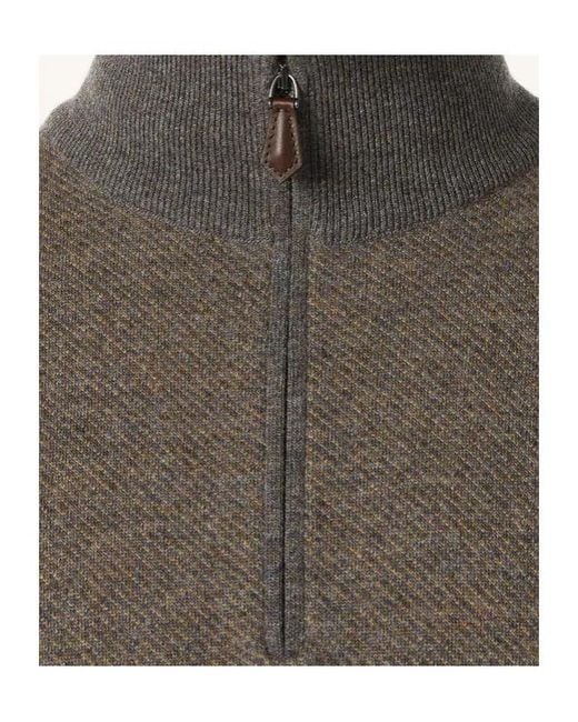 Loro Piana Gray Roadster Sweater for men