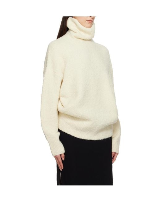 Totême  White Turtleneck Sweater