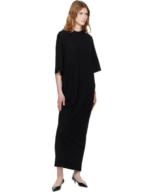 Totême  Black Totême Crewneck T-Shirt Dress