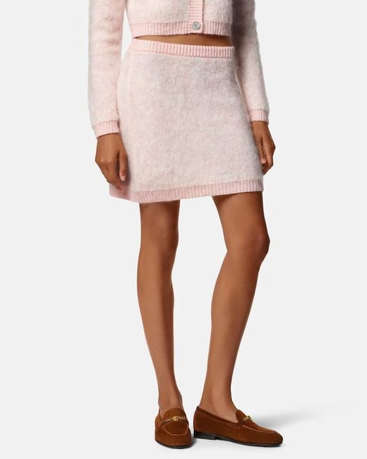 Versace Pink Knitted Mini Skirt