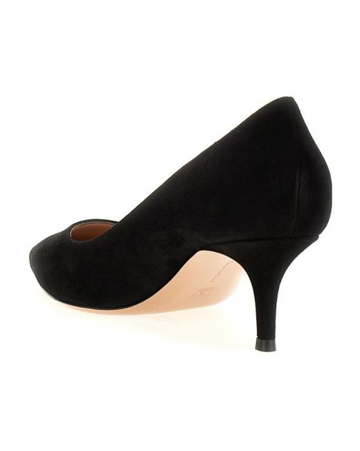 Gianvito Rossi Black 'Gianvito' Pointed High Heels