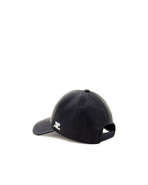 Courreges Blue Courrèges Logo Patch Curved Peak Baseball Cap for men