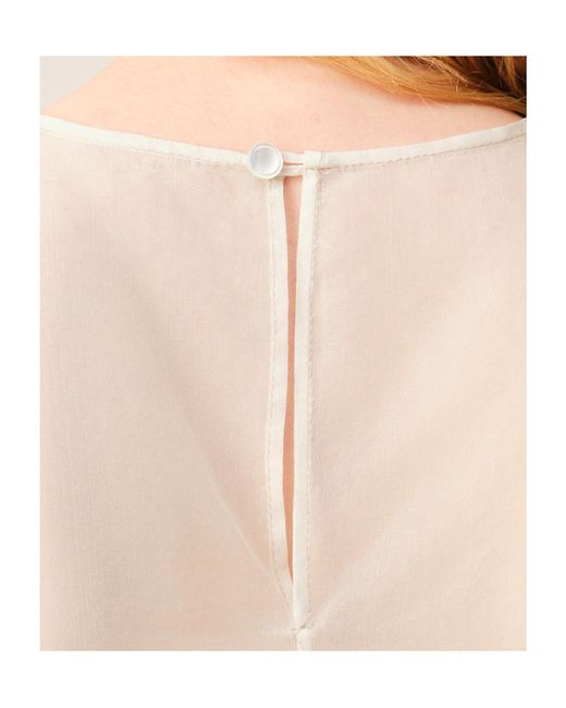 AMI White Sheer Top