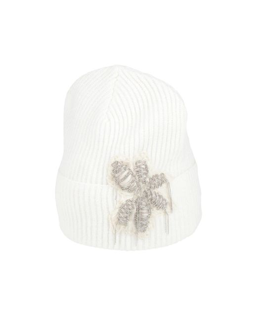 Brunello Cucinelli White Solid Color Hats