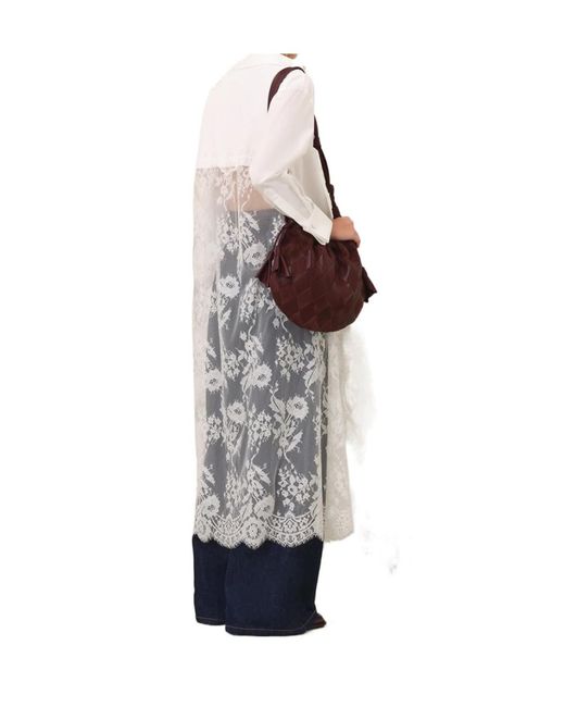 Zimmermann White Valiant Lace Tunic Shirt