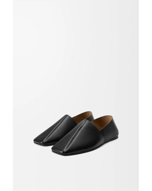 Loewe Black Square-Toe Casual Shoes for men