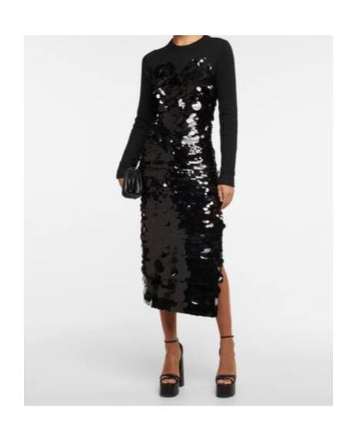Altuzarra Black Wynnifred Embellished Midi Dress