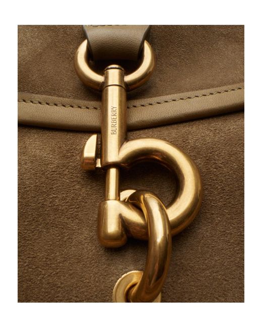 Burberry Brown Medium B Clip Messenger Bag
