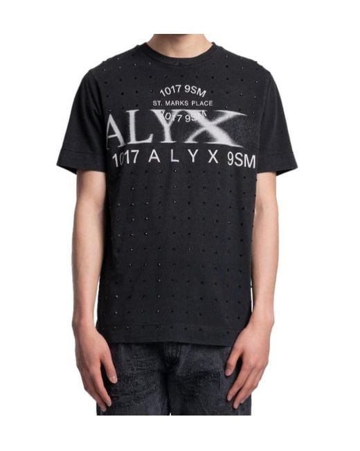 1017 ALYX 9SM Black Item O-Neck Short-Sleeved T-Shirt for men
