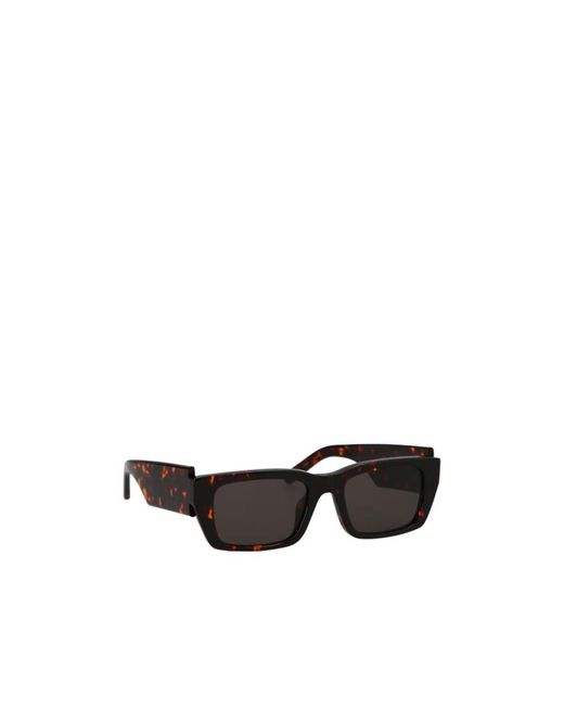 Palm Angels Black Eyewear Rectangle Frame Sunglasses for men