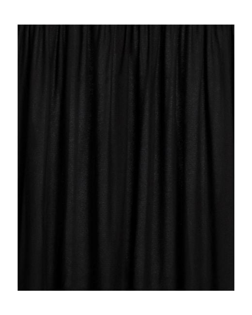 Tory Burch Black Solid Color Flare Dress