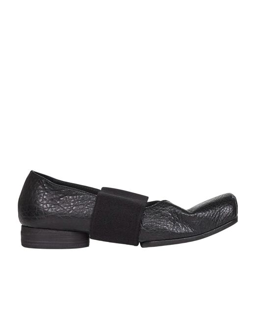 Uma Wang Black Ballet Strap Ballet Flats
