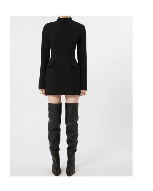 Sportmax Black Spxtefrite Fitted Waist Dress