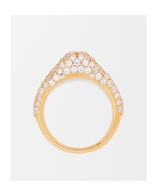 Loewe White Stirrup Ring