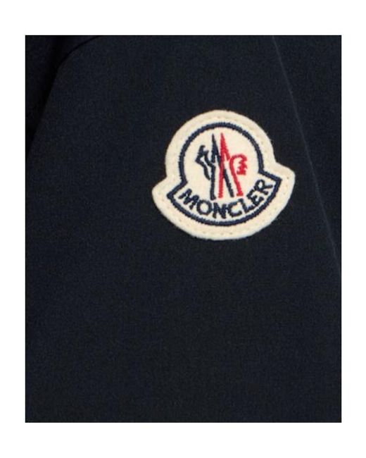 Moncler Blue Eucalyptus Nylon Hooded Down Jacket