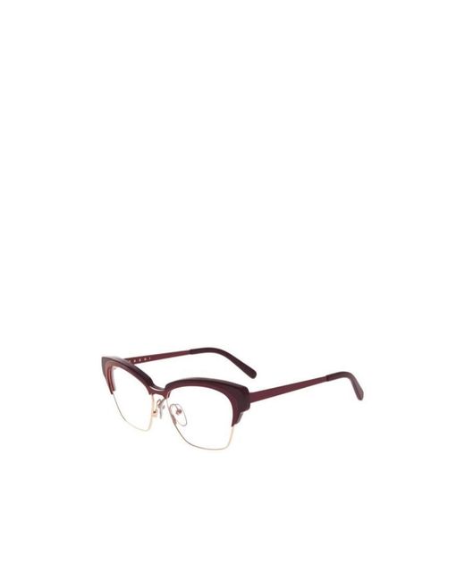Marni White Logo Flat Mirror