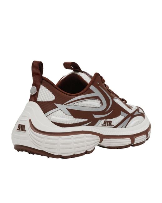 Steve Madden Brown Color-Block Retro Sneakers