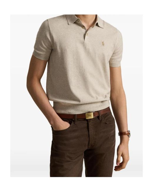 Polo Ralph Lauren White Pony-Embroidered Polo Shirt for men