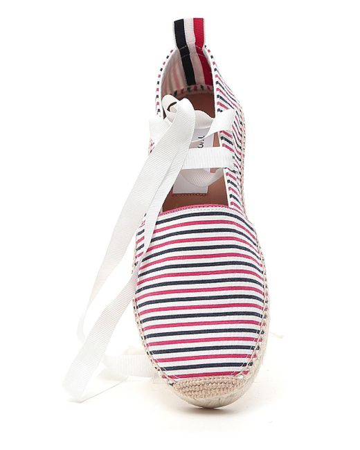 Thom Browne Purple Ankle Strap Espadrilles