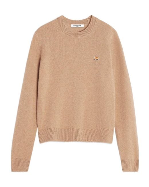 Maison Kitsuné Natural Maison Kitsuné Baby Fox Regular Jumper