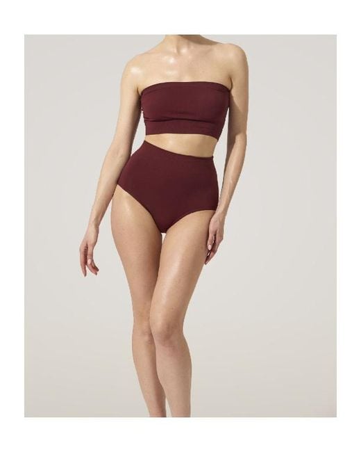 Wolford Red Seamless Strapless Bandeau Top