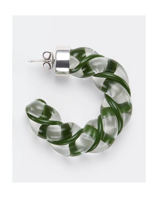 Bottega Veneta Multicolor Twist-Hoop Earrings