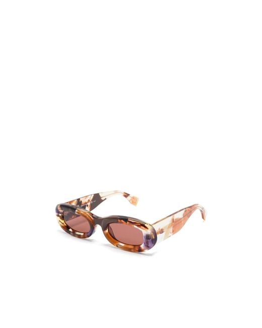 Gucci Multicolor Oval Frame Sunglasses