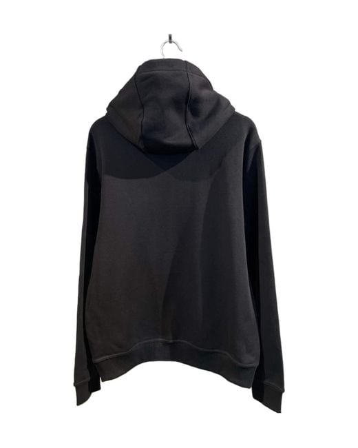 Burberry Black Logo Printed Drawstring Hoodie for men