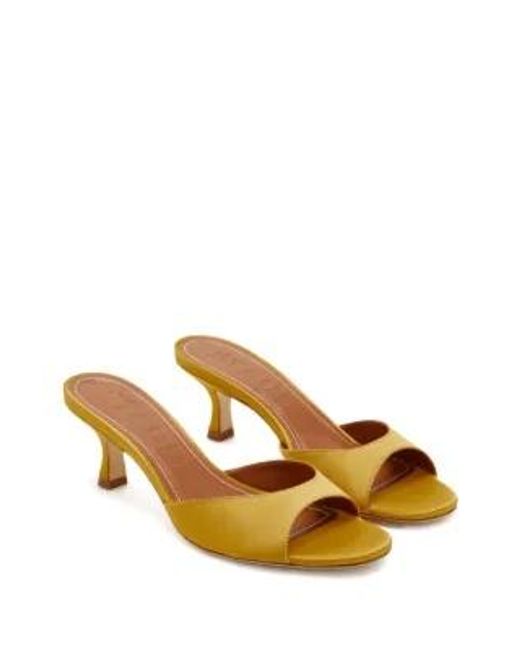 Staud Yellow Brigitte Mules