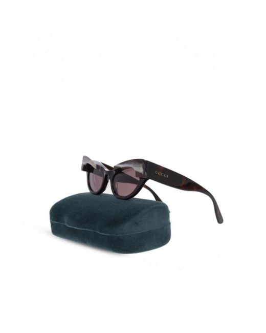 Gucci Pink Eyewear Cat-Eye Frame Sunglasses