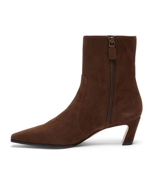 Stuart Weitzman Brown Stassi Zip Bootie 50