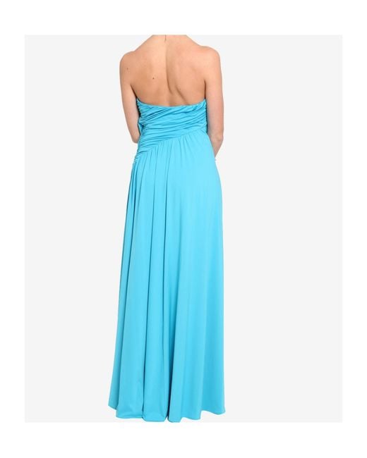 Aniye By Blue Ruffled Strapless Gown