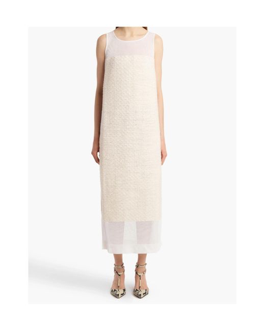 Khaite White Sleeveless Miriele Dress