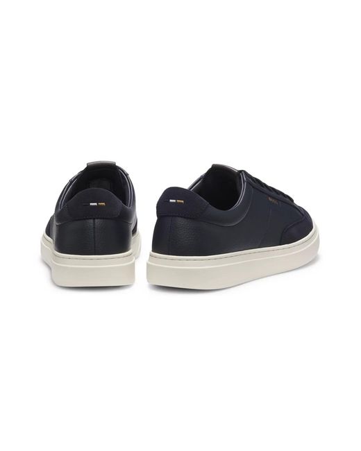 Boss Blue Logo Detail Sneakers for men